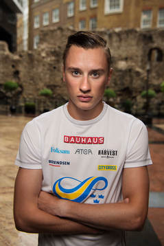 Sveriges löpare Kalle Berglund
