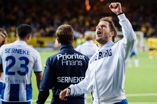 IFK Göteborgs Tobias Hysén jublar