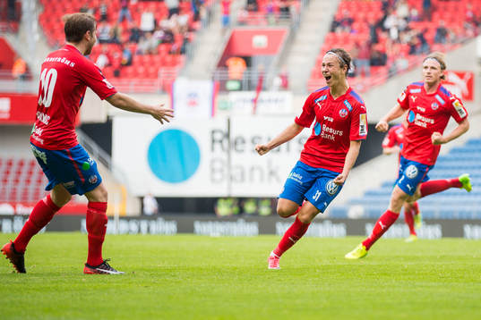 Helsingborgs Alex Timossi Andersson jublar