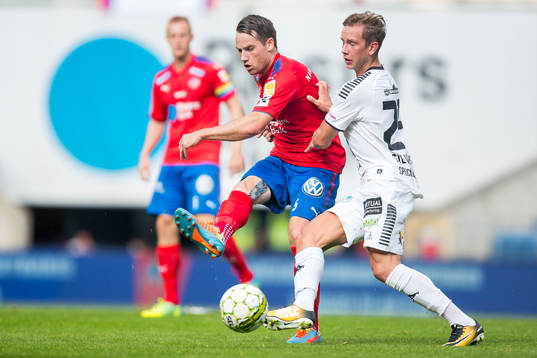 Helsingborgs Johan Persson och GAIS Simon Silverholt