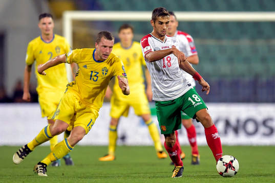 Sveriges Jakob Johansson och Bulgariens Ivaylo Chochev