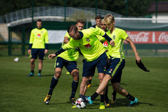 Viktor Claesson, Pontus Jansson, Isaac Kiese Thelin och