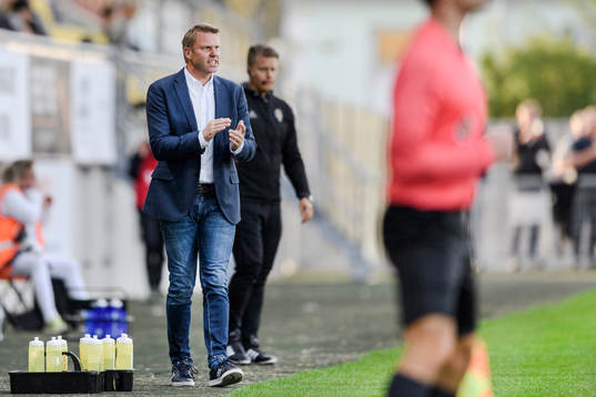 Falkenbergs tränare Hans Eklund