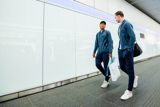Haitam Aleesami and Ole Kristian Selnæs arrive at the