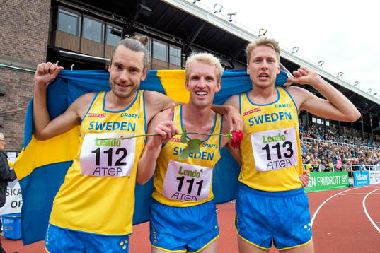 Sveriges Daniel Lundgren, Elmar Engholm och Jonas
