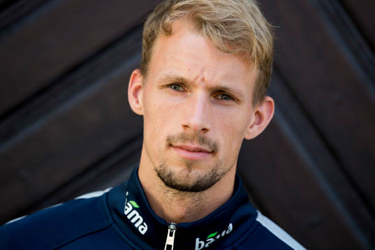 Norway's goalkeeper André Hansen poses for a portrait