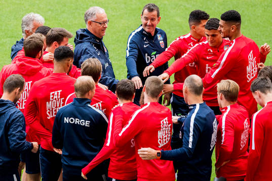 Lars Lagerbäck, head coach of Norway