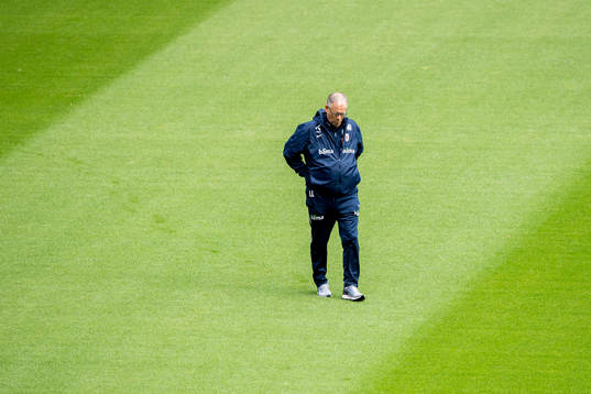 Lars Lagerbäck, head coach of Norway