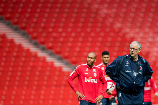Lars Lagerbäck, head coach of Norway