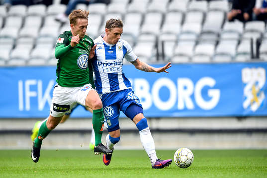 Jönköpings Jesper Svensson och IFK Göteborgs Sören Rieks