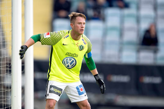 Jönköpings Tommy Thelin i målvaktströja