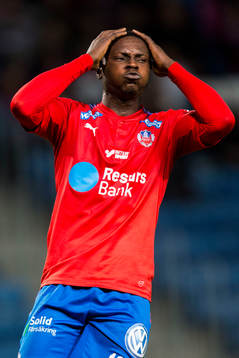 Helsingborgs Oke Akpoveta deppar