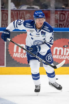 Leksands David Åslin  i ishockeymatchen i