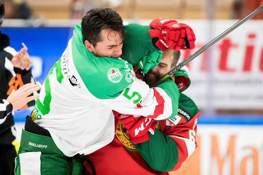 Fight mellan Rögles Alen Bibic och Moras Steven Seigo  i