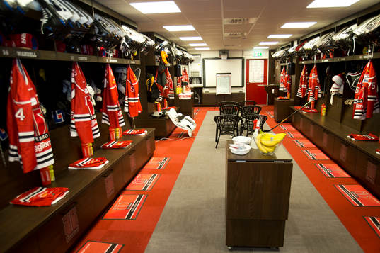 Örebro Hockeys omklädningsrum