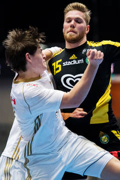 Ricohs Andreas Lang och Sävehofs William Bogojevic i