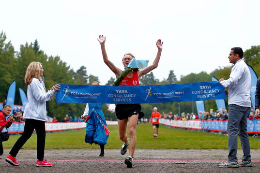 David Nilsson, Högby IF, vinnare i klassen Män 15 km