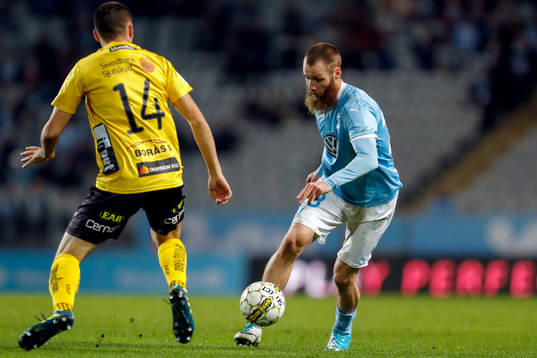 Elfsborgs Ibrahim Dresevic och Malmö FFs Jo Inge Berget