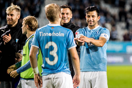 Malmö FFs Behrang Safari och Anton Tinnerholm