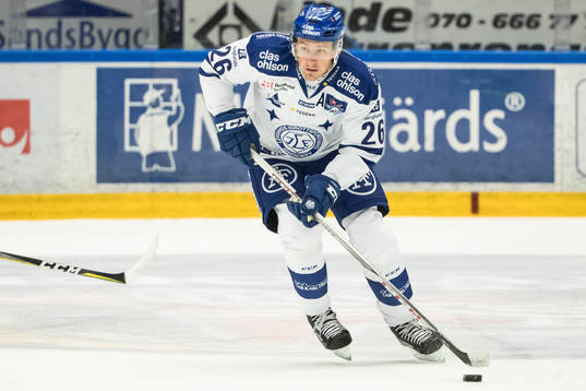 Leksands Patrik Norén  i ishockeymatchen i