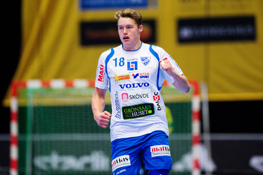 Skövdes Axel Franzén jublar
