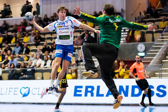 under handbollsmatchen i Handbollsligan mellan Sävehof och