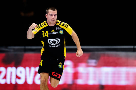 Sävehofs Sebastian Karlsson jublar