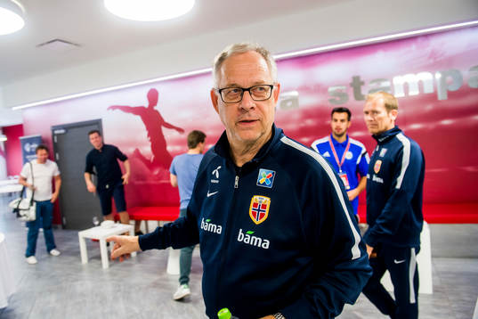 Lars Lagerbäck, head coach of Norway