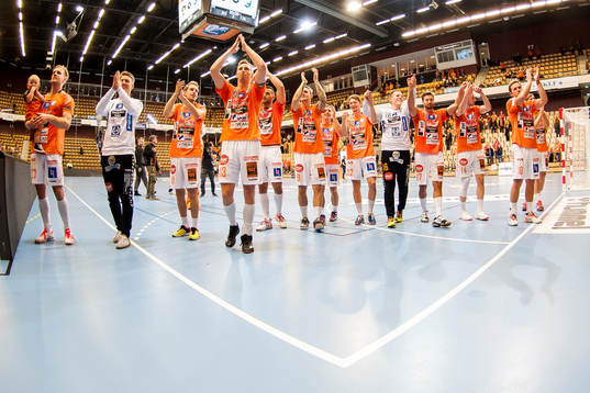 Kristianstads spelare jublar