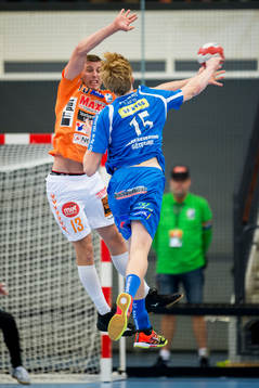 Kristianstads Olafur Gudmundsson och Redbergslids Simon