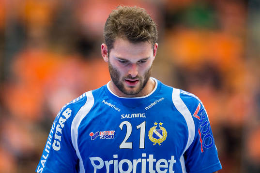 Redbergslids Niclas Fingren deppar