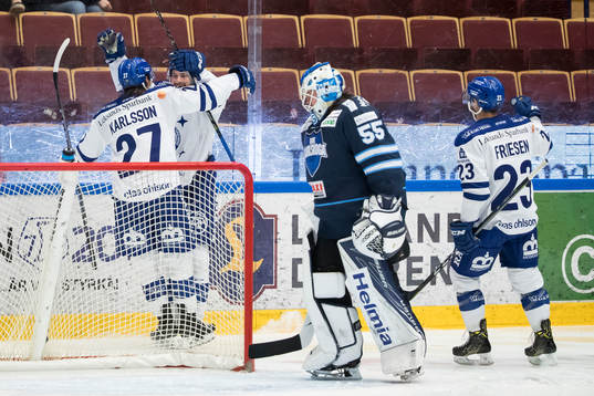 Leksands Mattias Ritola jublar