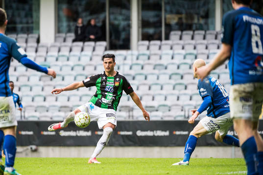 GAIS Luka Mijaljevic skjuter mål