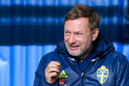 Sveriges förbundskapten Peter Gerhardsson