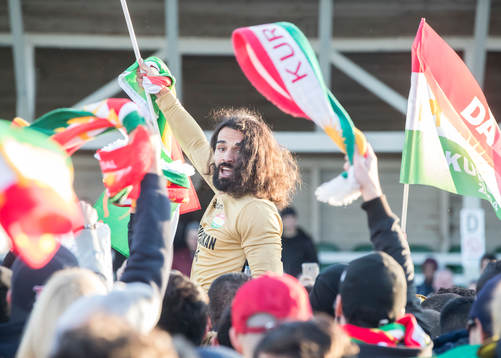 Dalkurds spelare jublar