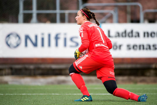 Djurgårdens målvakt Gudbjörg Gunnarsdottir