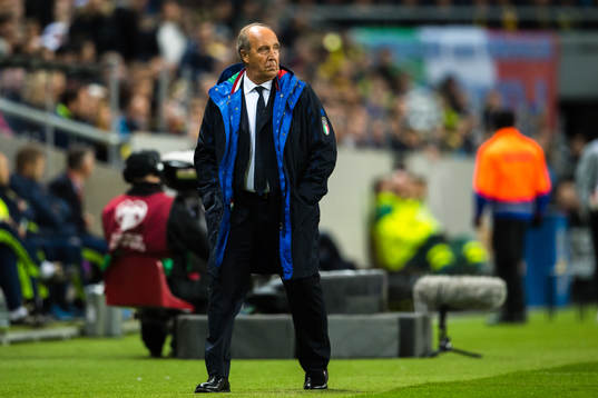 Italiens förbundskapten Gian Piero Ventura