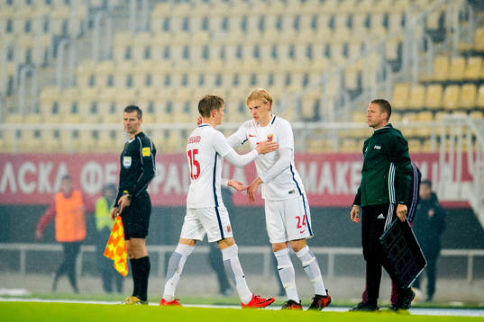 Morten Thorsby of Norway comes