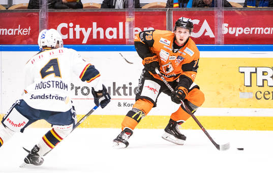 Karlskronas Emil Lundberg och Djurgårdens Marcus Högström
