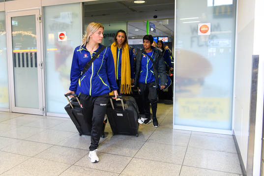 Sverige Nathalie Hagman och Jamina Roberts