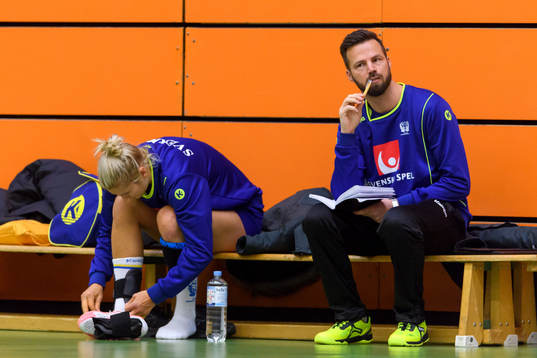 Sveriges förbundskapten Henrik Signell