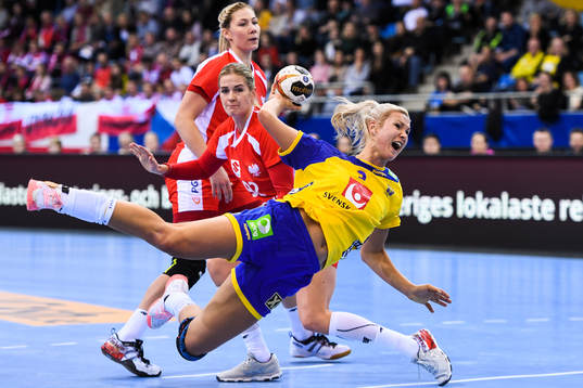 Sveriges Ulrika Toft Hansen i matchen mellan Sverige och