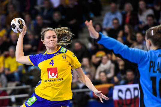 Sveriges Olivia Mellegård i matchen mellan Sverige och