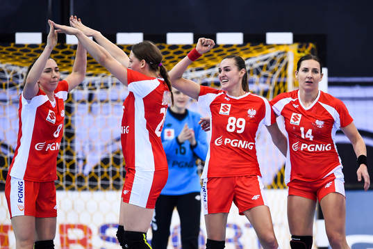 Polens Monika Kobylinska, Joanna Drabik, Kinga Achruk och