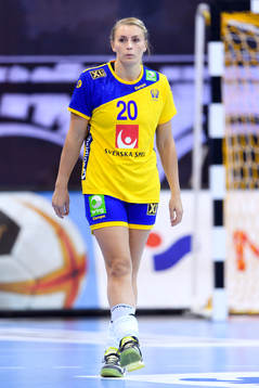 Sveriges Isabelle Gulldén i matchen mellan Sverige och