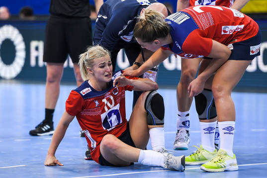 Norges Stine Bredal Oftedal i matchen mellan Norge och