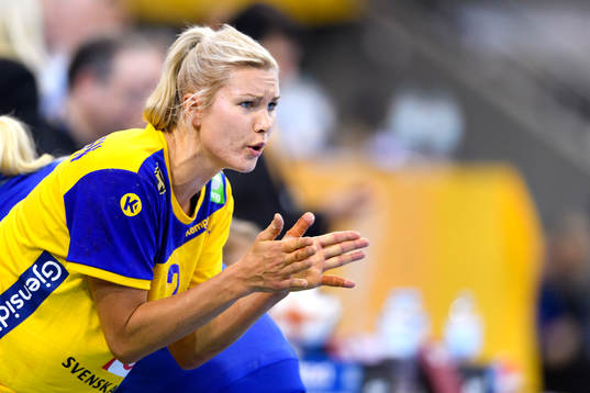 Sveriges Ulrika Toft Hansen i matchen mellan Sverige och