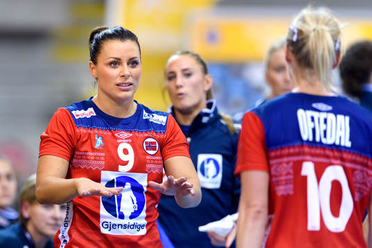 Norges Nora Mørk i matchen mellan Norge och Ungern