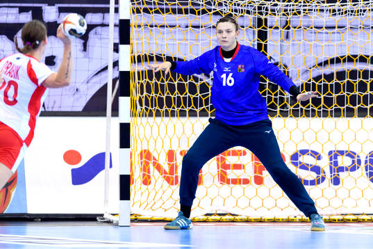 Tjeckiens Lucie Satrapova i matchen mellan Polen och