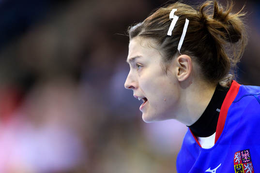 Tjeckiens Lucie Satrapova i matchen mellan Polen och